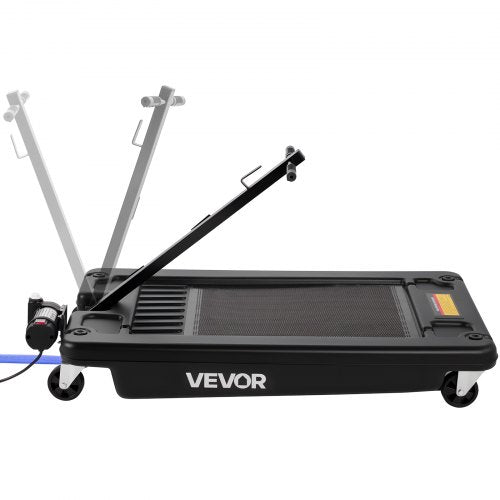 Low Profile Oil Drain Pan 17 Gallon Capacity Rolling Oil Drain Pan