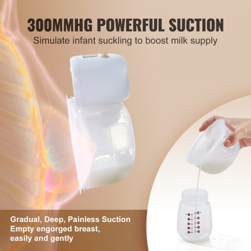Breast Pump Wearable Electric Breast Pumps Hands Free 4 Mode 12 Levels