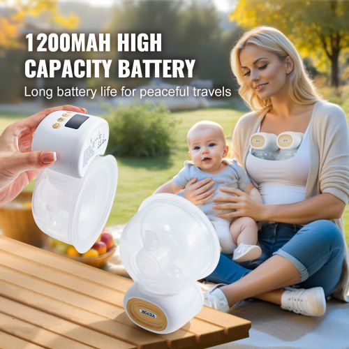 Breast Pump Wearable Electric Breast Pumps Hands Free 4 Mode 12 Levels