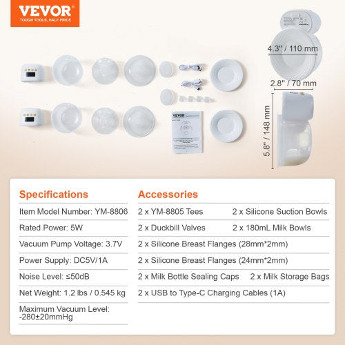 Breast Pump Wearable Electric Breast Pumps Hands Free 4 Mode 12 Levels