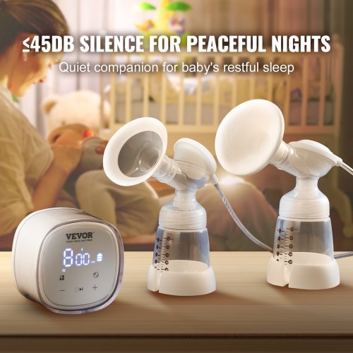 Breast Pump Double Electric Breast Pumps 4 Modes 16 Levels 300mmHg