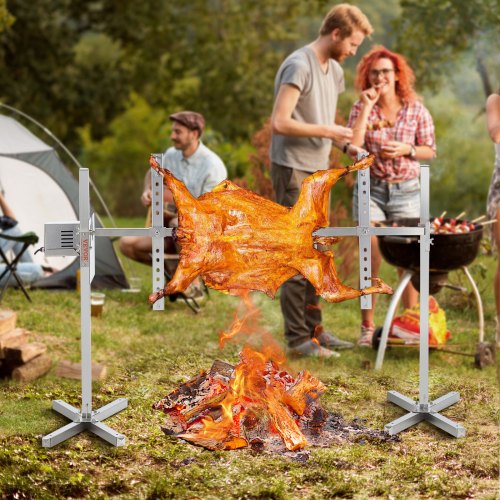 Electric BBQ Rotisserie Grill Kit 46 Inch 90 lbs Capacity Automatic 42W