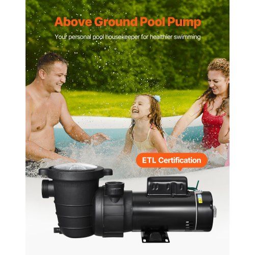 Above Ground Pool Pump 15HP035HP Dual Speed Swimming Pool Pump High