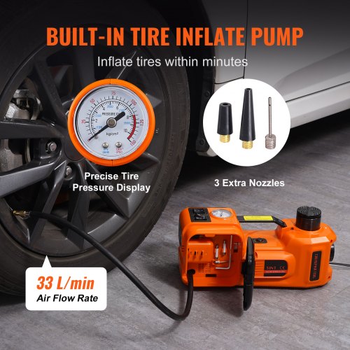 Electric Car Jack 5 Ton11023 LBS Hydraulic Car Jack Portable Car Jack