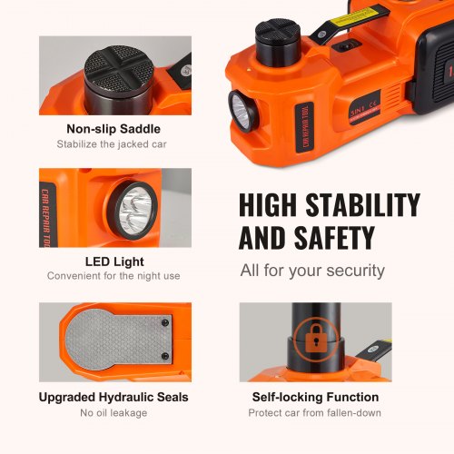 Electric Car Jack 5 Ton11023 LBS Hydraulic Car Jack Portable Car Jack