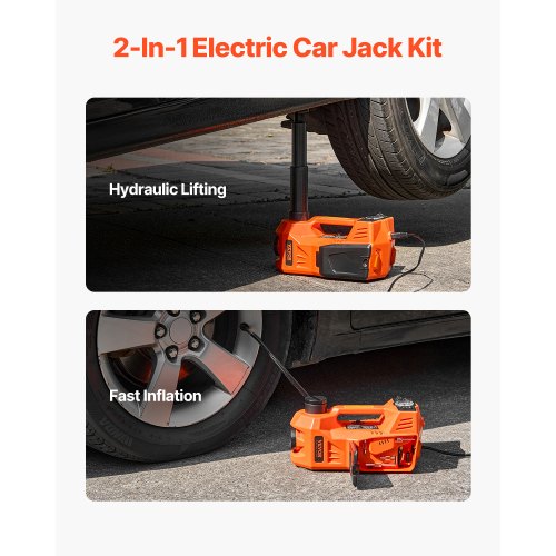Electric Car Jack 5 Tons 11000 lbs Electric Scissor Jack with BuiltIn