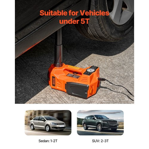 Electric Car Jack 5 Tons 11000 lbs Electric Scissor Jack with BuiltIn