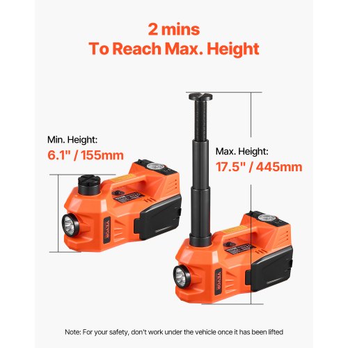 Electric Car Jack 5 Tons 11000 lbs Electric Scissor Jack with BuiltIn
