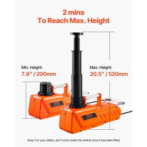 Electric Car Jack 15 Tons 33000 lbs Adjustable Electric Scissor Jack with High