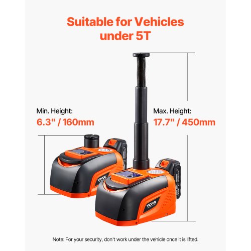 Electric Car Jack 5 Tons 11000 lbs Electric Scissor Jack with Electric