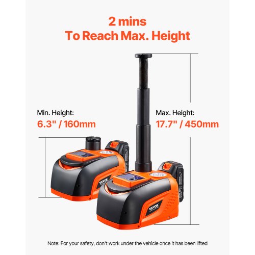 Electric Car Jack 5 Tons 11000 lbs Adjustable Electric Scissor Jack with High