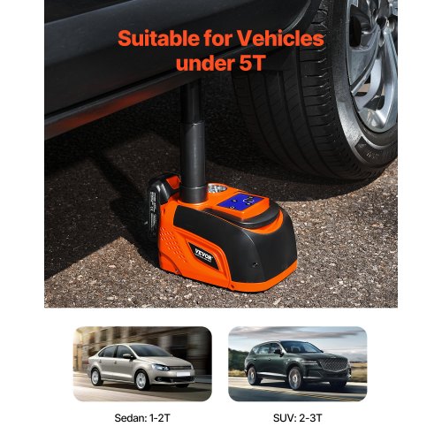 Electric Car Jack 5 Tons 11000 lbs Adjustable Electric Scissor Jack with High