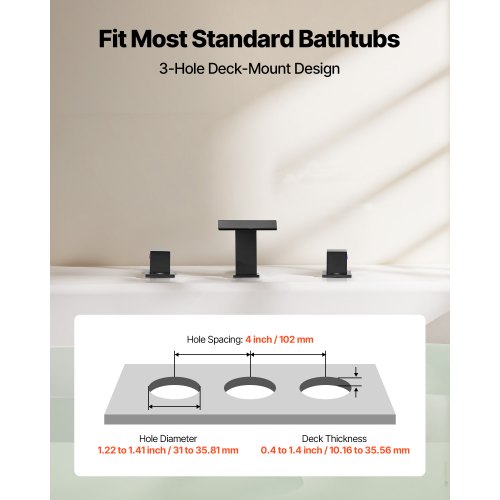 Roman Tub Faucet 3 Hole Waterfall Bathtub Faucet Roman Bathtub Faucets Set