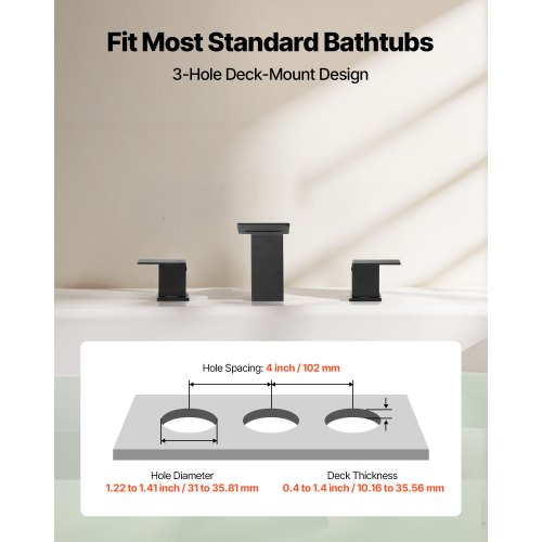 Roman Tub Faucet Bath Tubs Faucets Set with 2 Handles Roman Tub Faucets