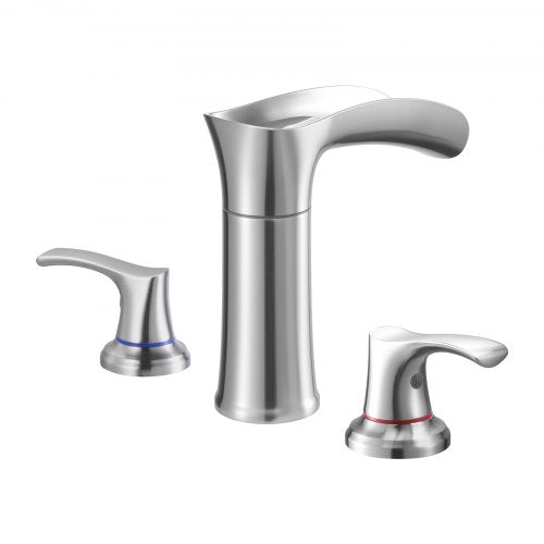 Roman Tub Faucet 3 Hole Waterfall Bathtub Faucet Zinc Alloy Bath Tubs