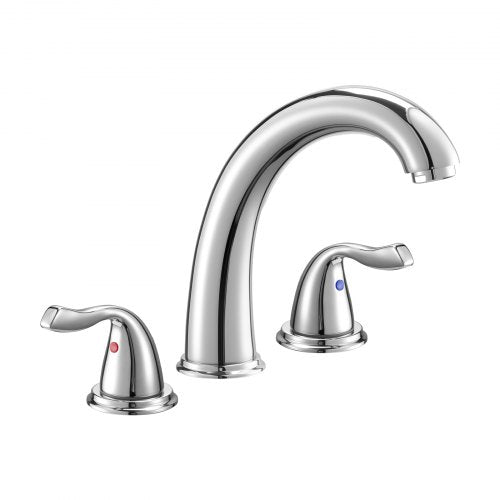 Roman Tub Faucet 3 Hole Waterfall Bathtub Faucet Gooseneck Bath Tubs