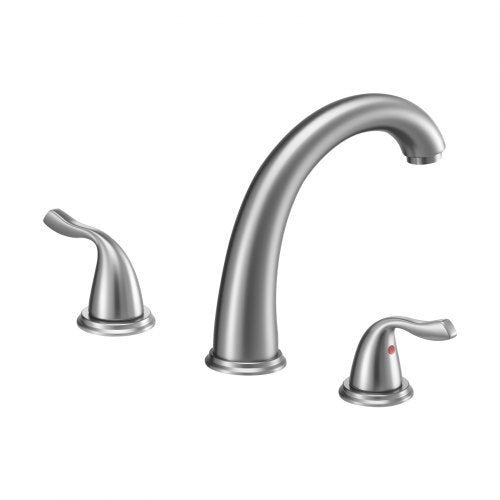 Roman Tub Faucet 3 Hole Waterfall Bathtub Faucet Gooseneck Bath Tubs