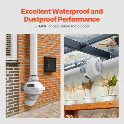 6 to 4.5 inch Radon Fan Installation Kit Quiet 380CFM Radon Mitigation Fan