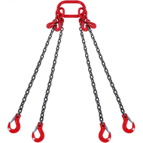 Chain Sling 14 inch x 5 ft Lifting Chains with Hooks G80 Engine Chain