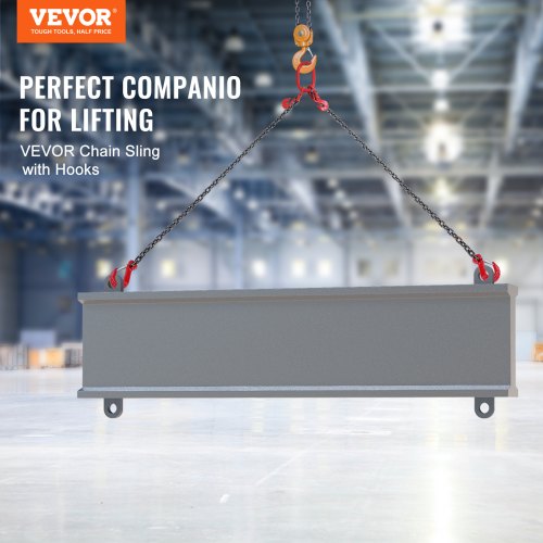 Chain Sling 516 inch x 6 ft Lifting Chains with Hooks G80 Engine Chain