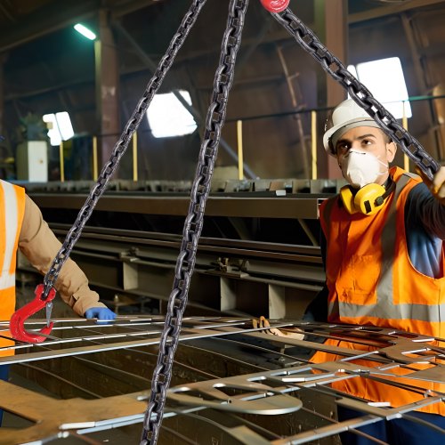 Chain Sling 516 inch x 6 ft Lifting Chains with Hooks G80 Engine Chain