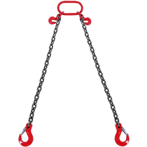 Chain Sling 516 inch x 6 ft Lifting Chains with Hooks G80 Engine Chain
