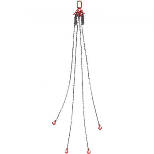 Chain Sling 516 inch x 10 ft Lifting Chains with Hooks G80 Engine Chain
