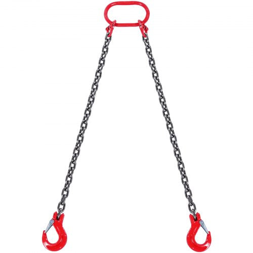 Chain Sling 516 inch x 5 ft Lifting Chains with Hooks G80 Engine Chain