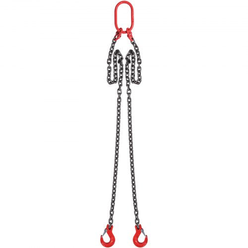 Chain Sling 516 inch x 5 ft Lifting Chains with Hooks G80 Engine Chain