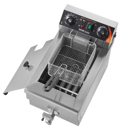 Commercial Deep Fryer 1500W Electric Countertop With Basket 116Qt 11L