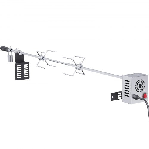 Universal Grill Rotisserie Kit for Grills Electric BBQ Grill with 110V 9W