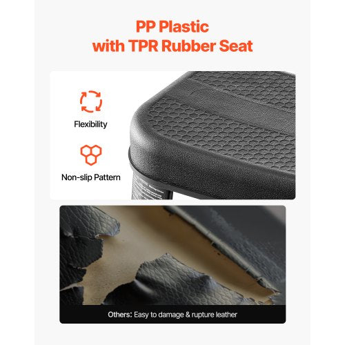 Mechanic Stool 300 lbs Capacity Garage SeatWork Stool with Wheels 360°