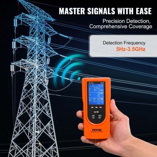 3in1 EMF Meter 5Hz – 35GHz Handheld Rechargeable Electromagnetic Field
