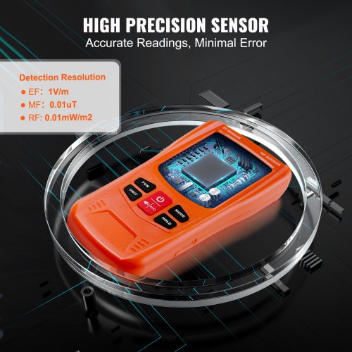 3in1 EMF Meter 5Hz6GHz Handheld Rechargeable Electromagnetic Field