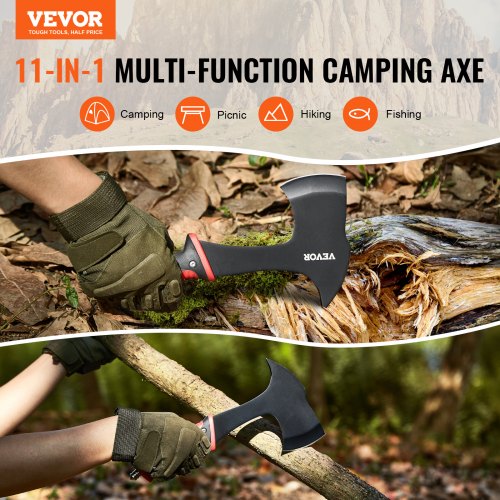 Camping Hatchet and Machete Knife Set with Sheath Hunting Knife