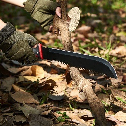 Camping Hatchet and Machete Knife Set with Sheath Hunting Knife