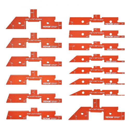 Router Table Setup Bars 14 pcs Precision Aluminum Setup Blocks Height