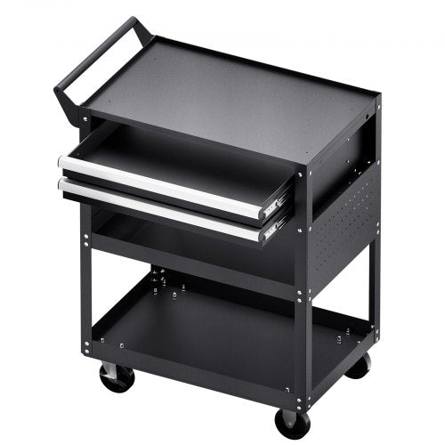 5Tier Tool Cart with Wheels 400 lbs Load Capacity Rolling Work Cart with Wheels
