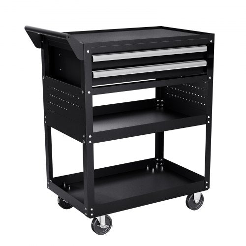 5Tier Tool Cart with Wheels 400 lbs Load Capacity Rolling Work Cart with Wheels