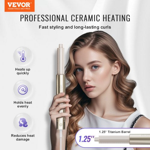8 in 1 Curling Iron Ceramic 125Inch Curling Wand Set with 2 Barrels 2