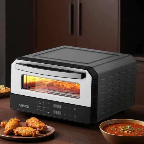 Electric Pizza Oven Smart Pizzas Maker Indoor With 5 Preset 12Inch Countertop