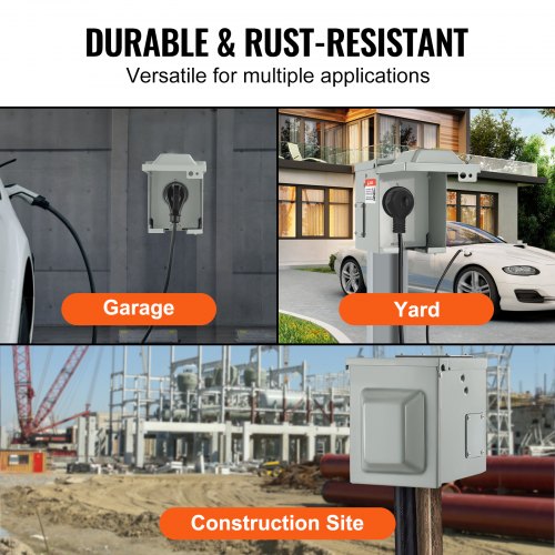 30 Amp RV Power Outlet Box 125250 Volt Enclosed Lockable Outdoor RV
