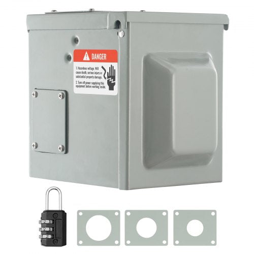50 Amp RV Power Outlet Box 125250 Volt Enclosed Lockable Outdoor RV