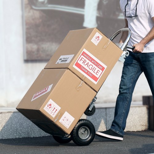 Aluminum Hand Truck 2 in 1 800 lbs Load Capacity Heavy Duty Industrial