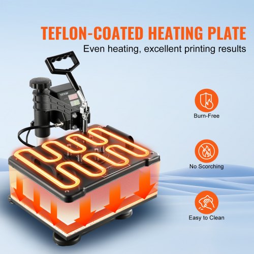 8 in 1 Heat Press Machine 12x15 Digital Transfer Tshirts Mug Hat Plate