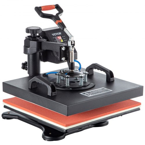 Heat Press 5 in 1 15 x 15 Inch Heat Press Machine Dual LED Display Heat