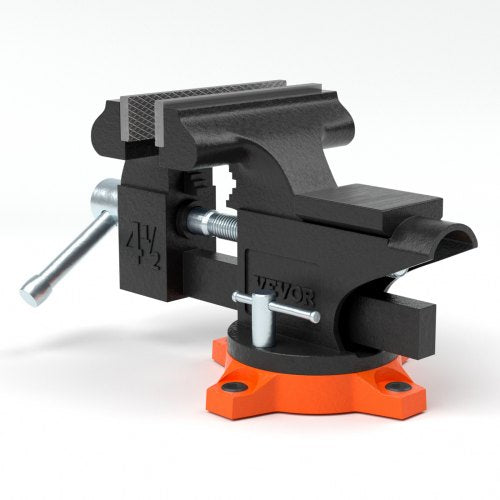 45 Bench Vise w Anvil 240°Swivel Base Heavy Duty Multipurpose Vise – 10 L