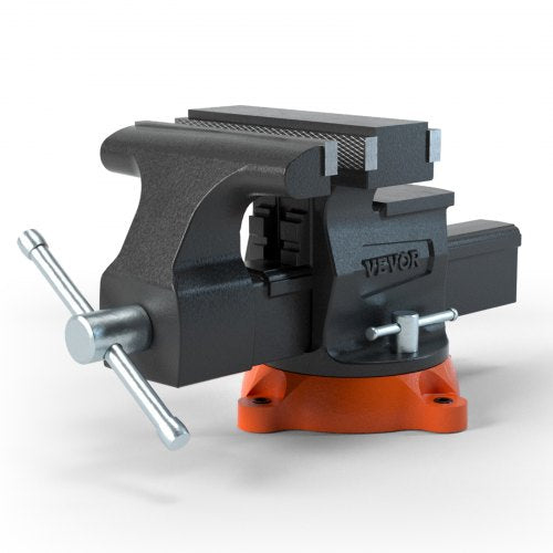 65 Bench Vise w 360°Swivel Locking Base Twoway Jaw Ductile Iron – 28 L
