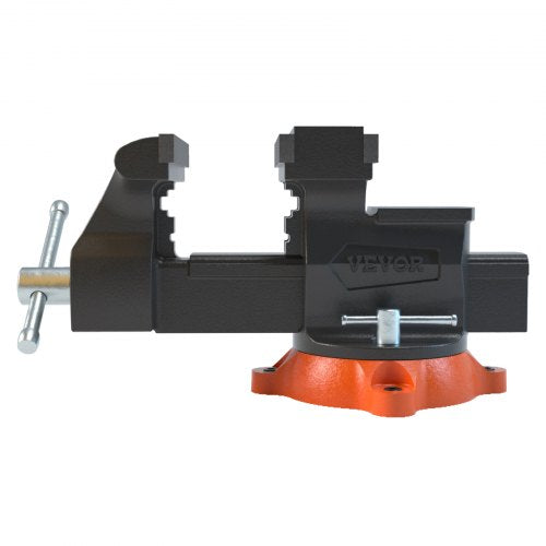 65 Bench Vise w 360°Swivel Locking Base Twoway Jaw Ductile Iron – 28 L