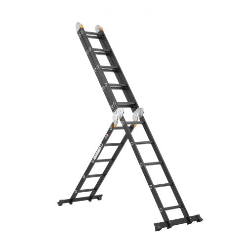 MultiPurpose Folding Ladder 7in1 Tall Extension Step Ladder A Frame 5